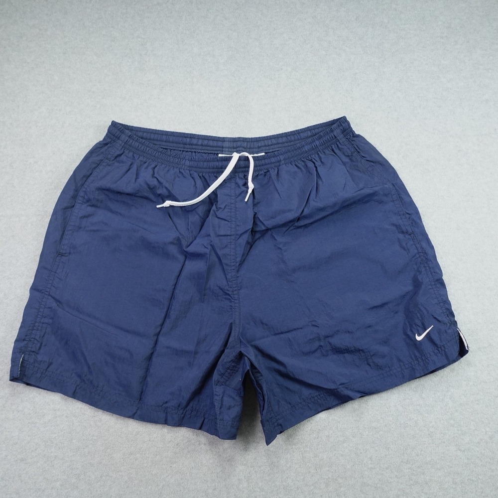 Nike Swim Shorts Men L Blue Athletic Trunks